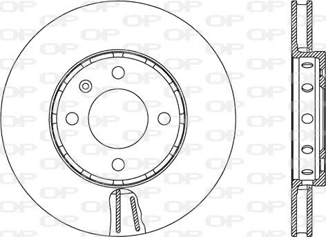 Open Parts BDA2663.20 - Гальмівний диск autozip.com.ua