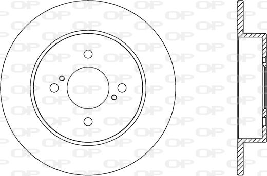 Open Parts BDA2662.10 - Гальмівний диск autozip.com.ua