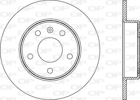 Open Parts BDA2667.10 - Гальмівний диск autozip.com.ua