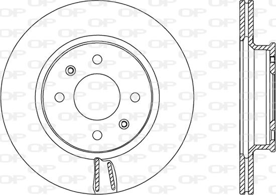 Open Parts BDA2601.20 - Гальмівний диск autozip.com.ua