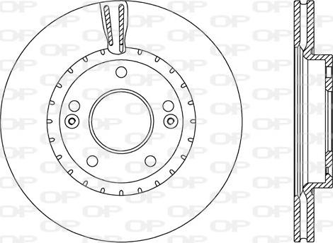 Open Parts BDA2603.20 - Гальмівний диск autozip.com.ua