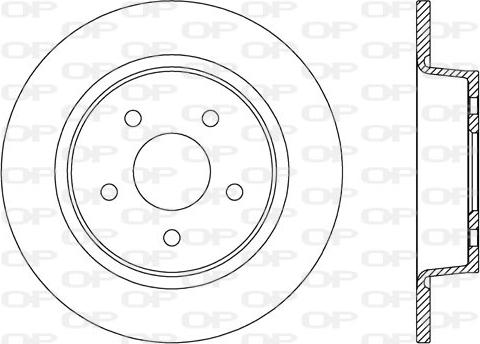 Open Parts BDA2635.10 - Гальмівний диск autozip.com.ua