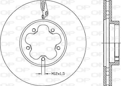 Open Parts BDA2636.20 - Гальмівний диск autozip.com.ua