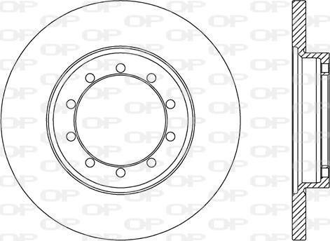 Open Parts BDA2637.10 - Гальмівний диск autozip.com.ua