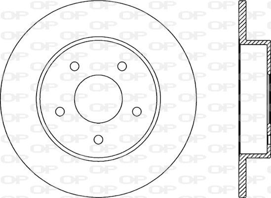 Open Parts BDA2046.10 - Гальмівний диск autozip.com.ua