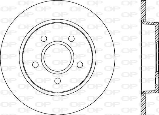 Open Parts BDA2041.10 - Гальмівний диск autozip.com.ua