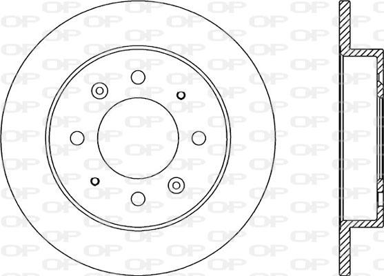 Open Parts BDA2047.10 - Гальмівний диск autozip.com.ua