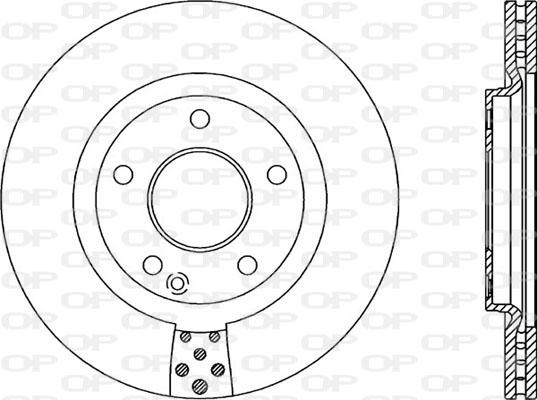 Open Parts BDR2054.20 - Гальмівний диск autozip.com.ua