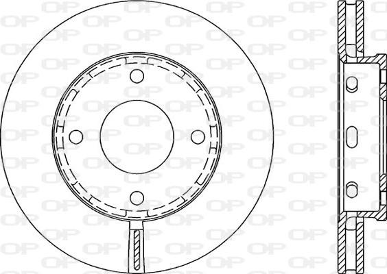 Open Parts BDA2055.20 - Гальмівний диск autozip.com.ua