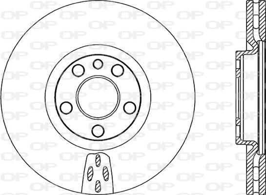 Open Parts BDA2052.20 - Гальмівний диск autozip.com.ua