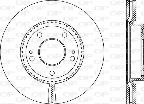 Open Parts BDR2069.20 - Гальмівний диск autozip.com.ua