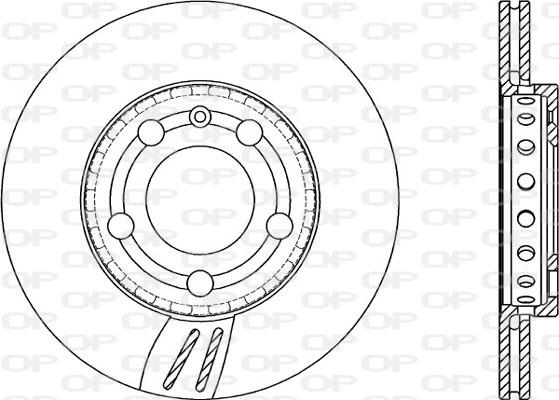 Open Parts BDA2066.20 - Гальмівний диск autozip.com.ua