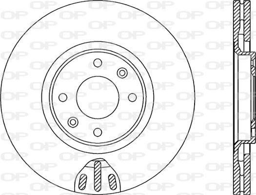 Open Parts BDR2068.20 - Гальмівний диск autozip.com.ua