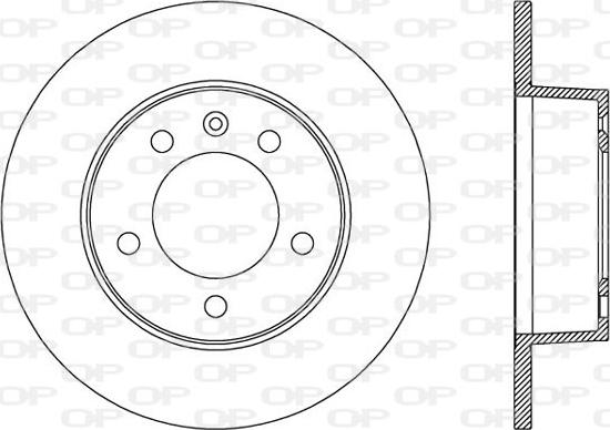 Open Parts BDA2001.10 - Гальмівний диск autozip.com.ua