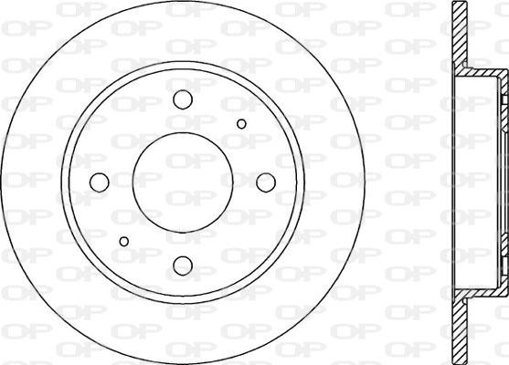 Open Parts BDA2039.10 - Гальмівний диск autozip.com.ua