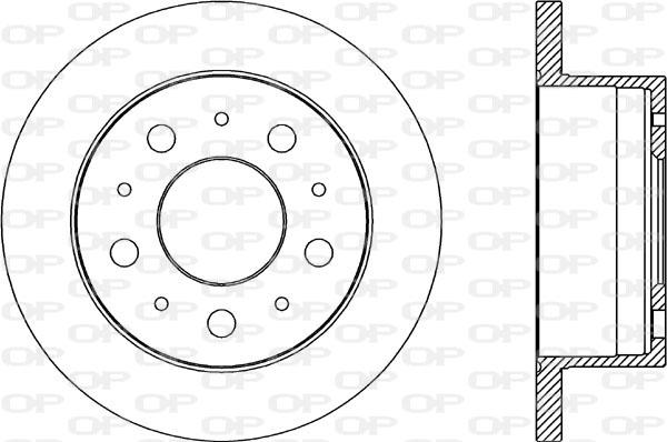 Open Parts BDA2033.10 - Гальмівний диск autozip.com.ua