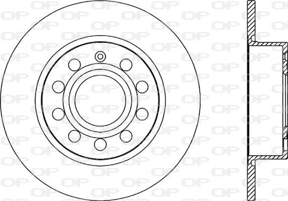 Open Parts BDA2028.10 - Гальмівний диск autozip.com.ua