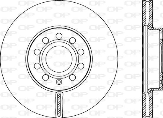Open Parts BDR2151.20 - Гальмівний диск autozip.com.ua