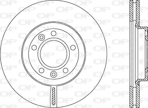 Open Parts BDA2158.20 - Гальмівний диск autozip.com.ua