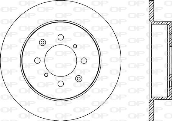 Open Parts BDR2186.10 - Гальмівний диск autozip.com.ua