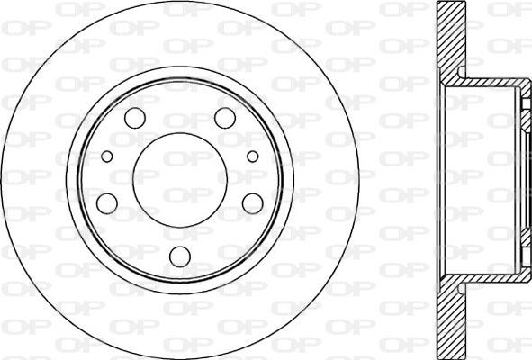 Open Parts BDA2181.10 - Гальмівний диск autozip.com.ua