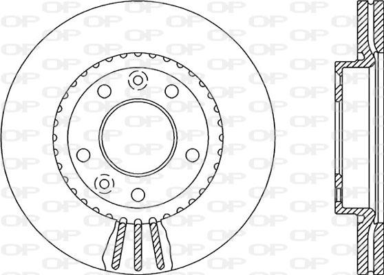 Open Parts BDA2137.20 - Гальмівний диск autozip.com.ua