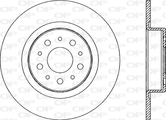 Open Parts BDA2179.10 - Гальмівний диск autozip.com.ua