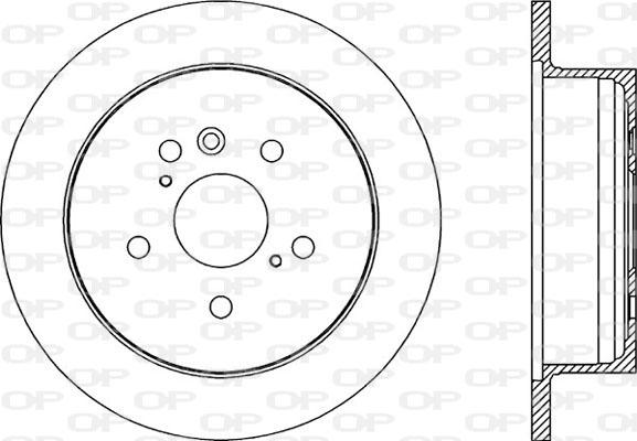 Open Parts BDR2172.10 - Гальмівний диск autozip.com.ua