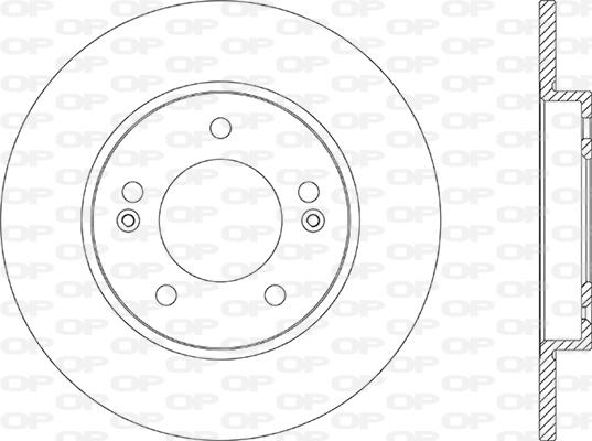 Open Parts BDA2869.10 - Гальмівний диск autozip.com.ua