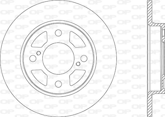 Open Parts BDA2866.10 - Гальмівний диск autozip.com.ua