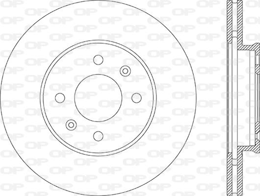 Open Parts BDA2868.20 - Гальмівний диск autozip.com.ua