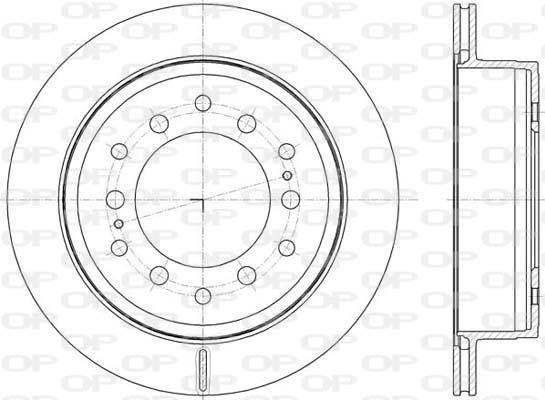 Open Parts BDA2808.20 - Гальмівний диск autozip.com.ua