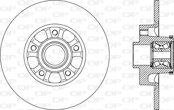 Open Parts BDA2802.30 - Гальмівний диск autozip.com.ua