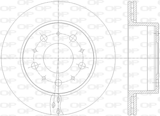 Open Parts BDA2818.20 - Гальмівний диск autozip.com.ua