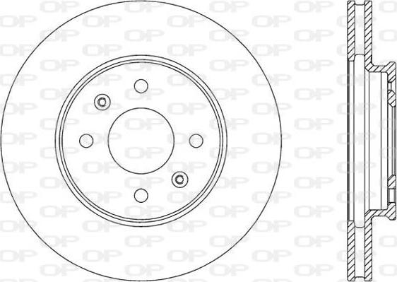 Open Parts BDA2830.20 - Гальмівний диск autozip.com.ua