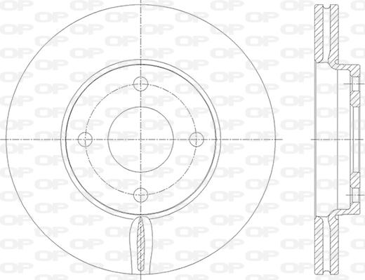 Open Parts BDA2838.20 - Гальмівний диск autozip.com.ua