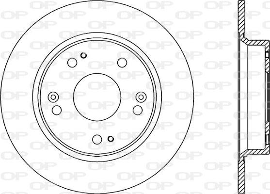 Open Parts BDA2344.10 - Гальмівний диск autozip.com.ua