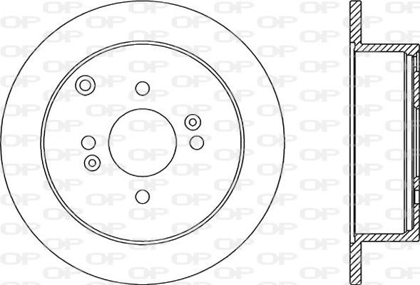 Open Parts BDA2354.10 - Гальмівний диск autozip.com.ua