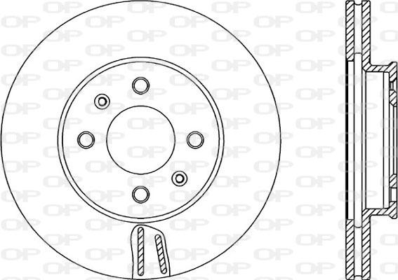 Open Parts BDA2350.20 - Гальмівний диск autozip.com.ua