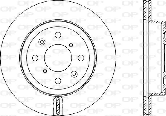 Open Parts BDA2353.20 - Гальмівний диск autozip.com.ua