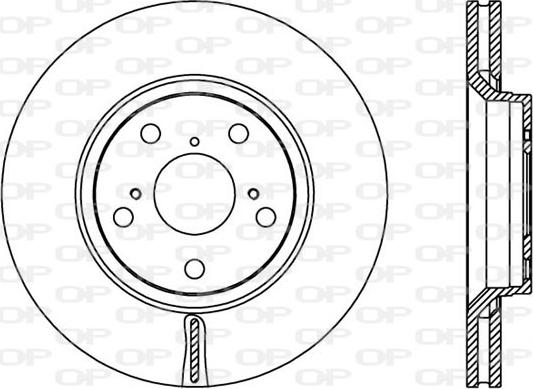 Open Parts BDA2365.20 - Гальмівний диск autozip.com.ua