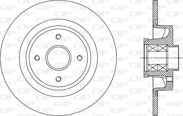 Open Parts BDA2363.10 - Гальмівний диск autozip.com.ua