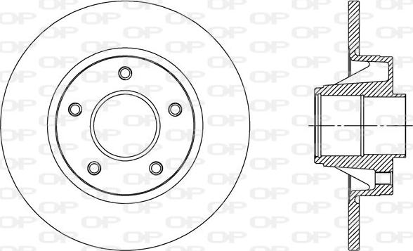 Open Parts BDA2305.10 - Гальмівний диск autozip.com.ua