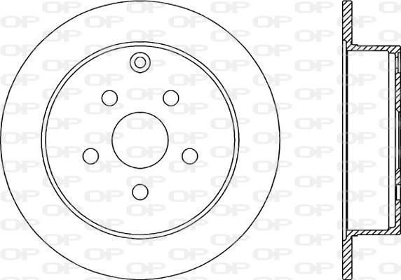 Open Parts BDA2314.10 - Гальмівний диск autozip.com.ua