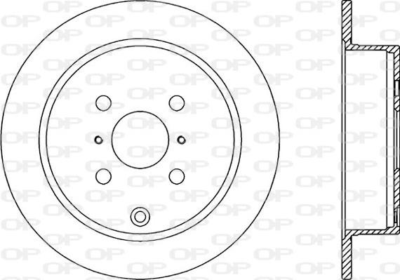 Open Parts BDA2312.10 - Гальмівний диск autozip.com.ua