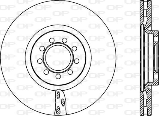 Open Parts BDA2389.20 - Гальмівний диск autozip.com.ua