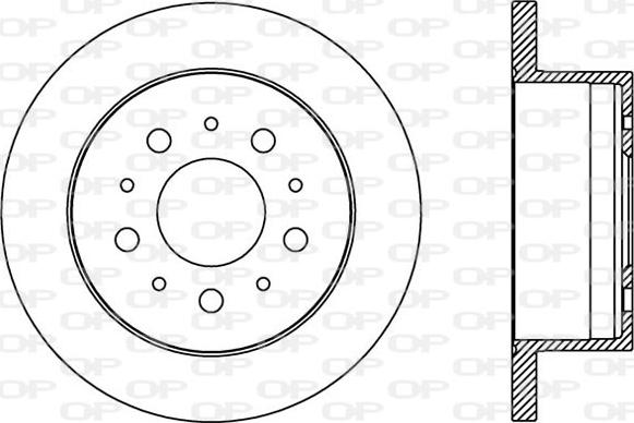 Open Parts BDA2384.10 - Гальмівний диск autozip.com.ua