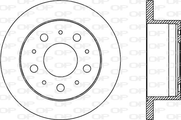 Open Parts BDA2385.10 - Гальмівний диск autozip.com.ua