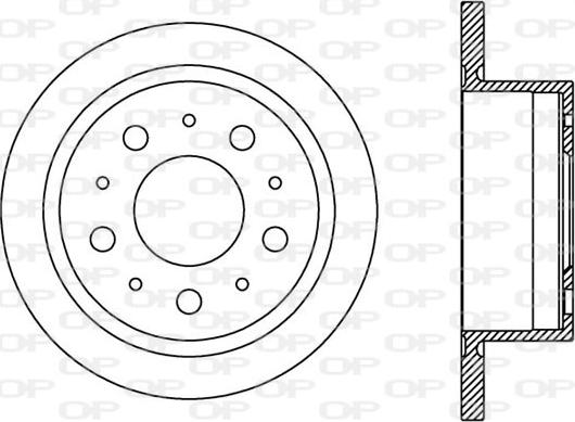 Open Parts BDA2386.10 - Гальмівний диск autozip.com.ua