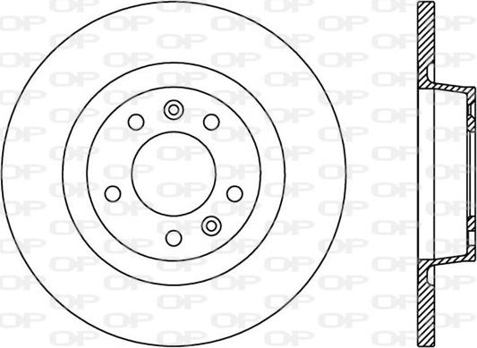 Open Parts BDA2382.10 - Гальмівний диск autozip.com.ua